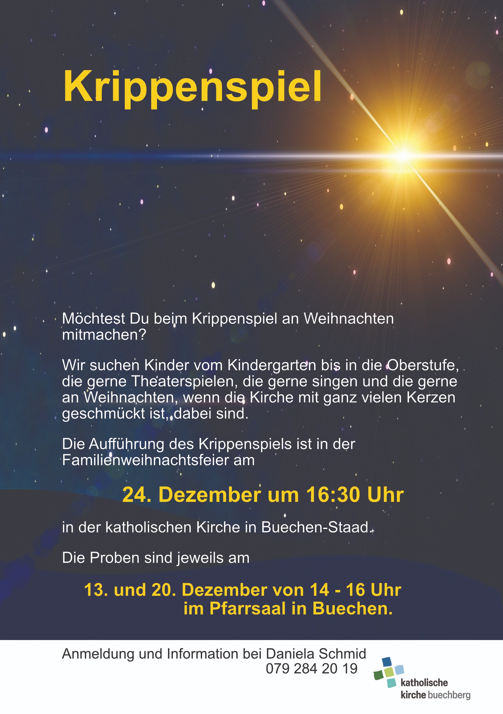 Krippenspielprobe