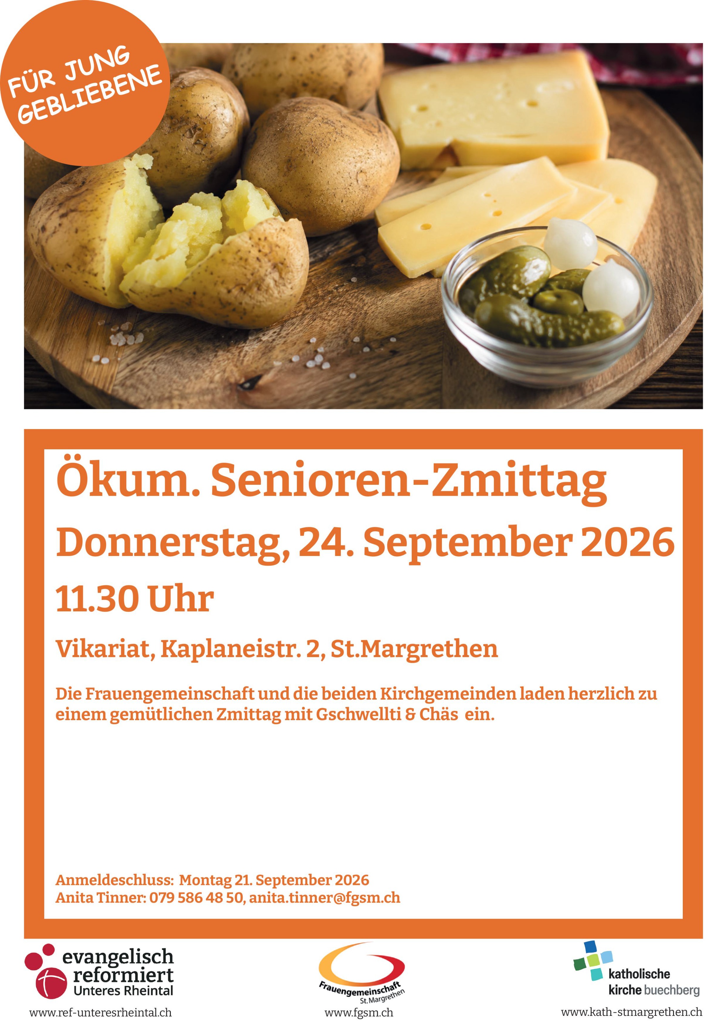 Ökumenischer Senioren-Z'Mittag im Vikariat